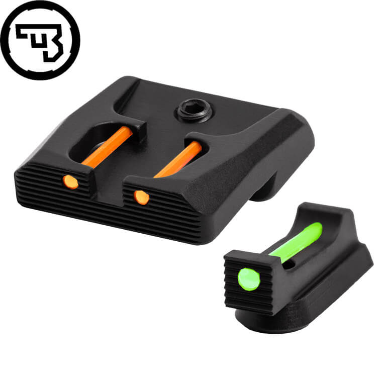 CZ P-07, CZ P-09 juego de miras fijas con fibra óptica | tipo B