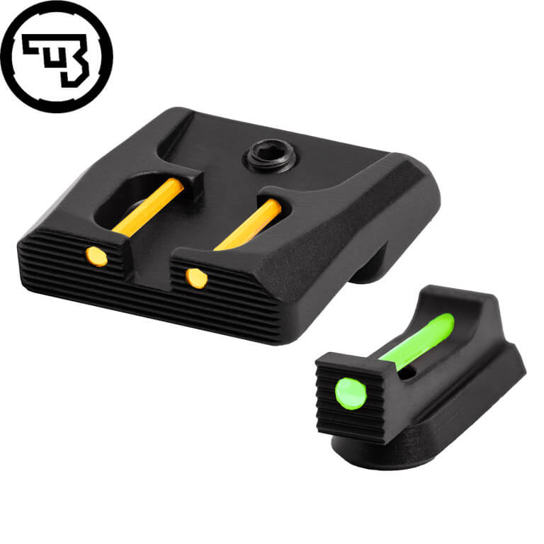 CZ P-07, CZ P-09 juego de miras fijas con fibra óptica | tipo B