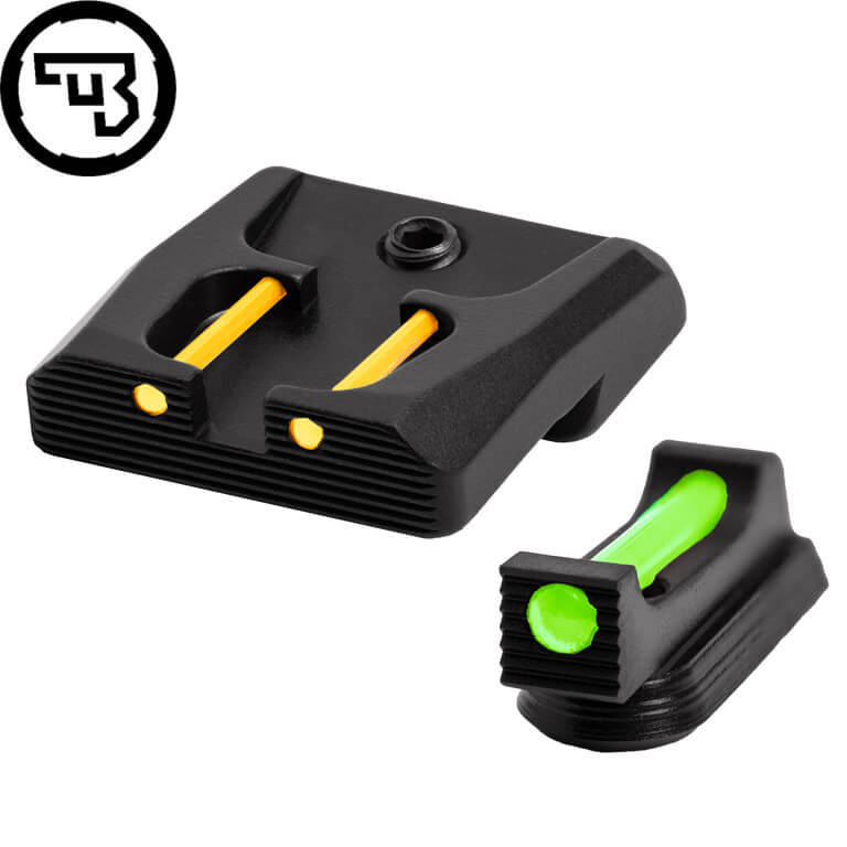CZ P-07, CZ P-09 juego de miras fijas con fibra óptica | tipo B