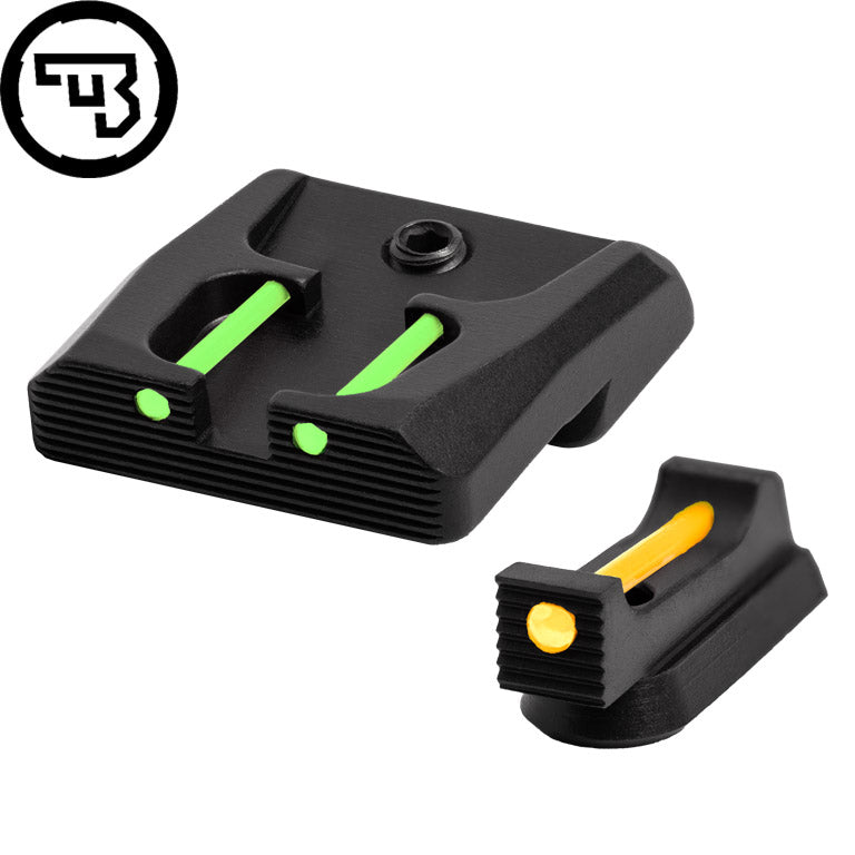 CZ P-07, CZ P-09 juego de miras fijas con fibra óptica | tipo B