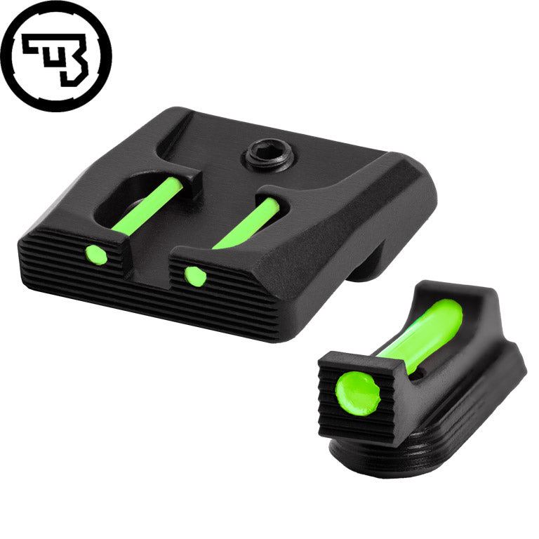 CZ P-07, CZ P-09 juego de miras fijas con fibra óptica | tipo B