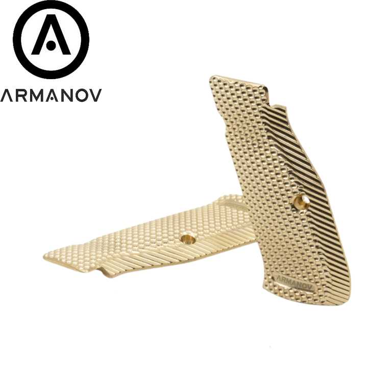 CZ 75B & SP-01, CZ TS 2, CZ Shadow 2 empuñaduras ergo de latón Armanov