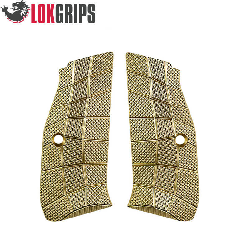 CZ 75 P-01, CZ 75 Compact cachas Gridlok de latón