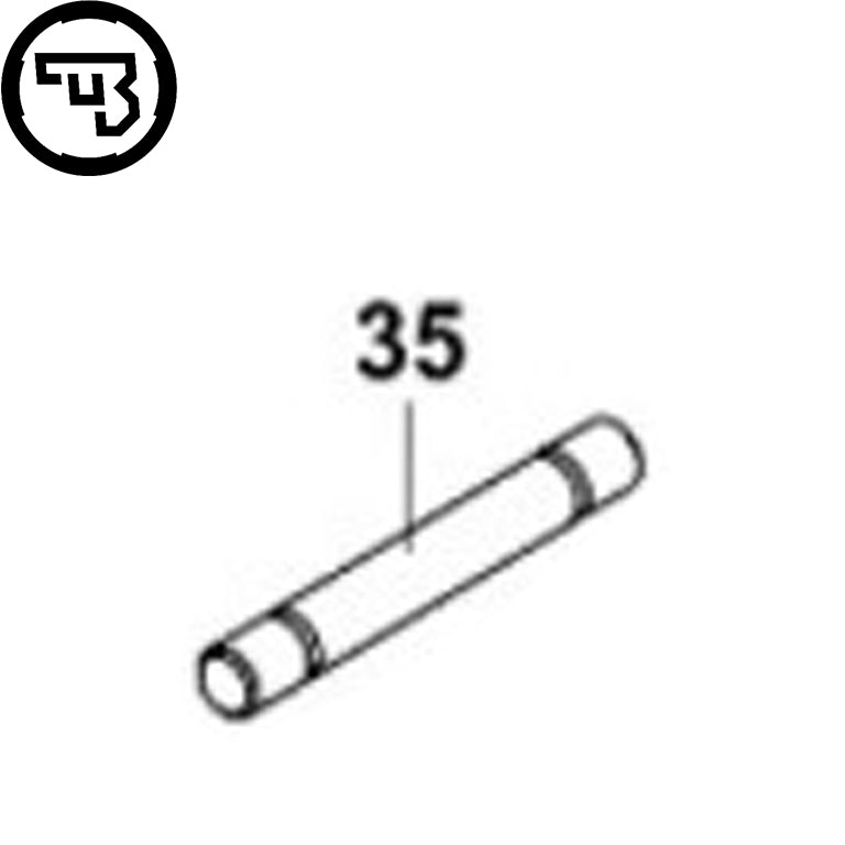 CZ P-10 pasador de inserción del punto de mira | pieza n.º 35