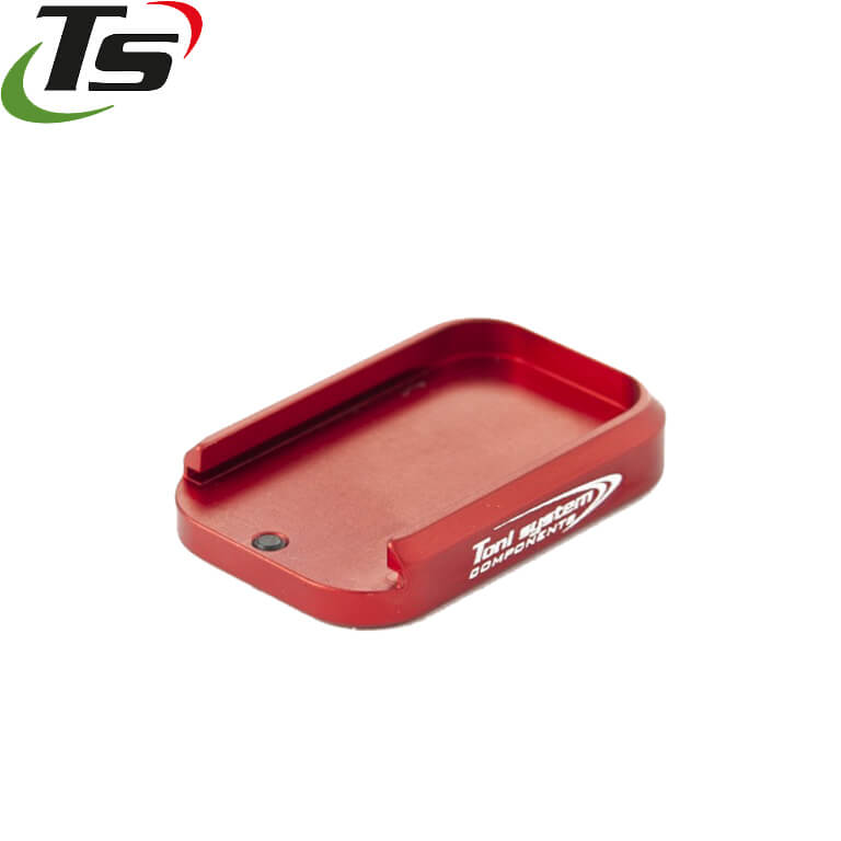 CZ Shadow 2, CZ 75B, CZ P-01, CZ 75 SP-01 base de cargador de aluminio TS | +0.5rd