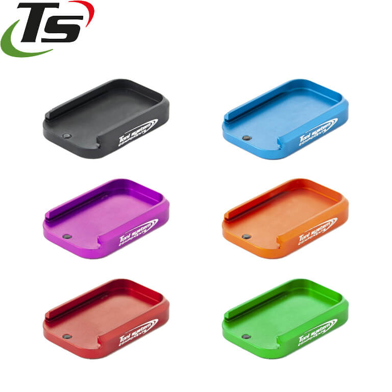 CZ Shadow 2, CZ 75B, CZ P-01, CZ 75 SP-01 base de cargador de aluminio TS | +0.5rd