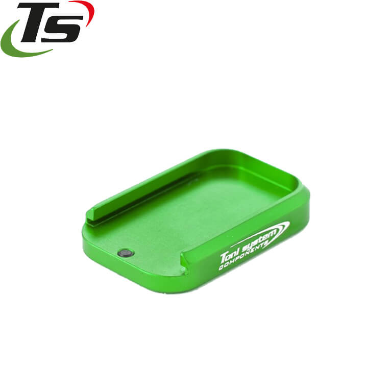 CZ Shadow 2, CZ 75B, CZ P-01, CZ 75 SP-01 base de cargador de aluminio TS | +0.5rd