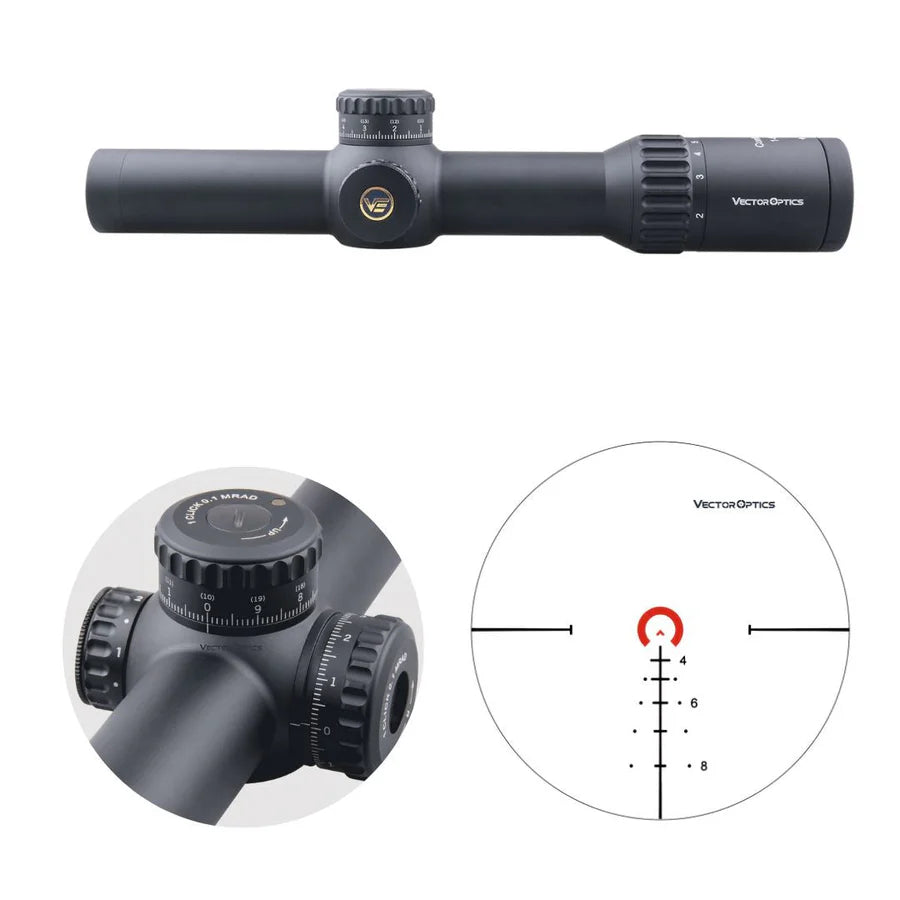 Vector Optics Continental x6 1-6x28FFP mira telescópica