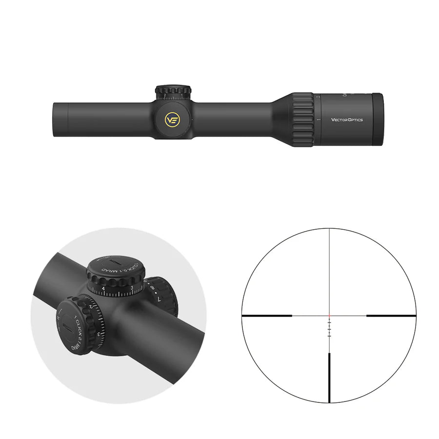 Vector Optics Continental x8 1-8x24SFP ED Fiber visor de rifle