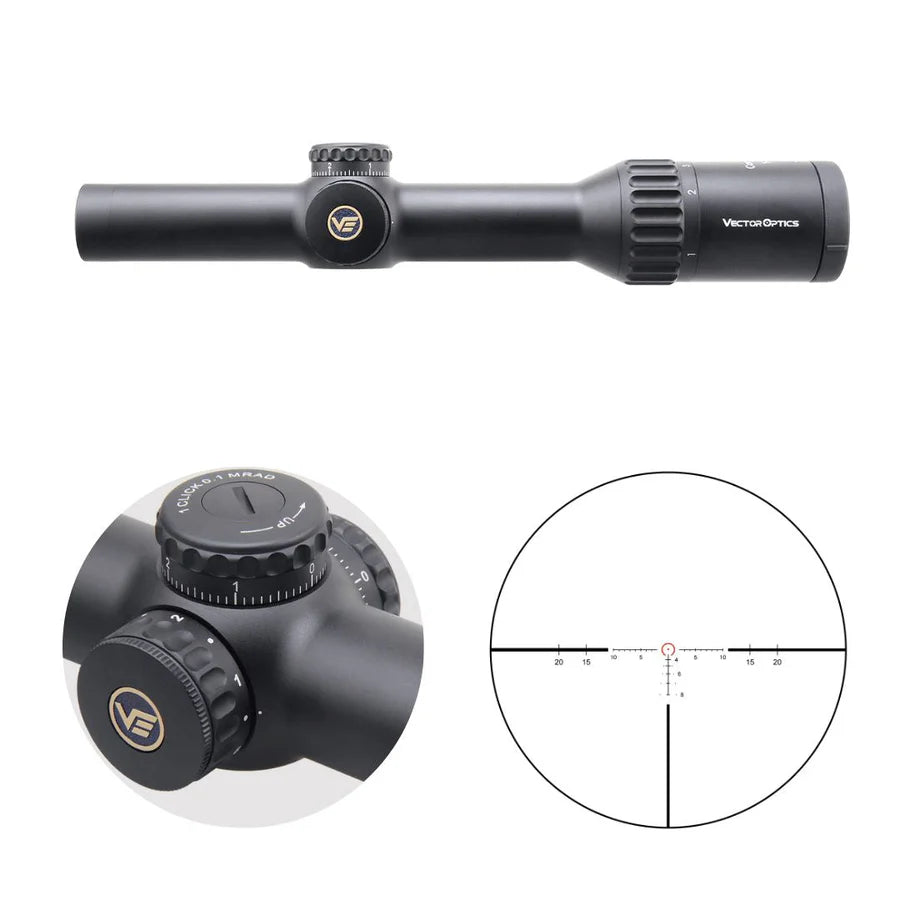 Vector Optics Continental x8 1-8x24 ED Tactical visor telescópico