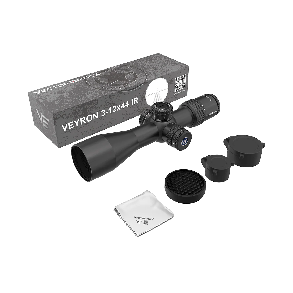 Vector Optics Veyron 3-12x44IR SFP visor compacto para rifle Vector Optics