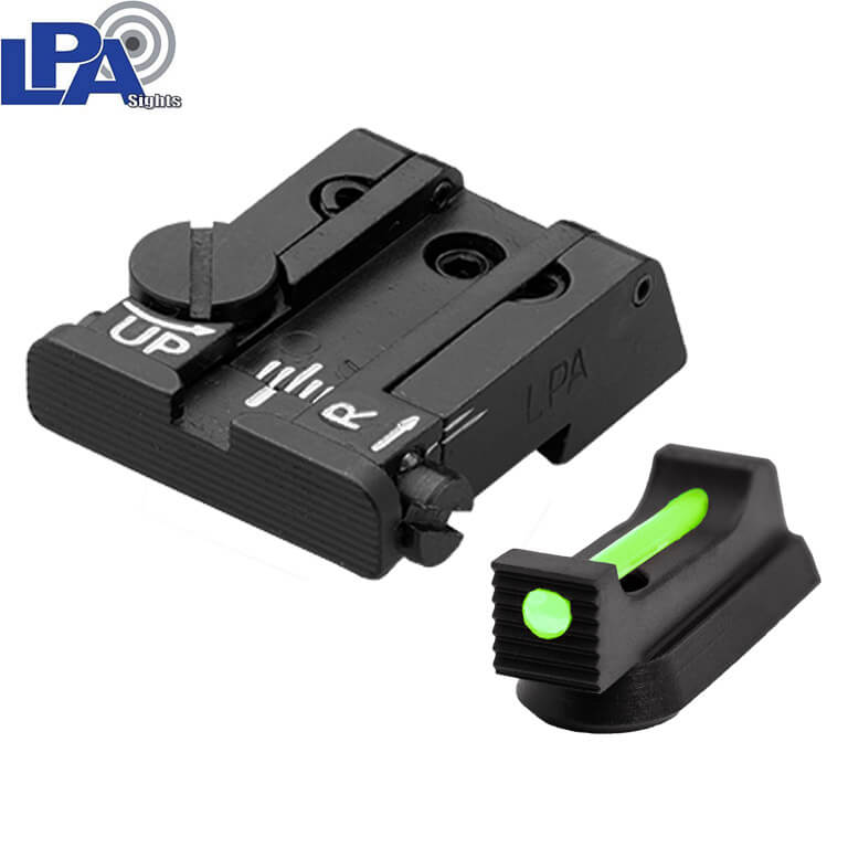 CZ P-10 adjustable sight set with fiber optics | LPA