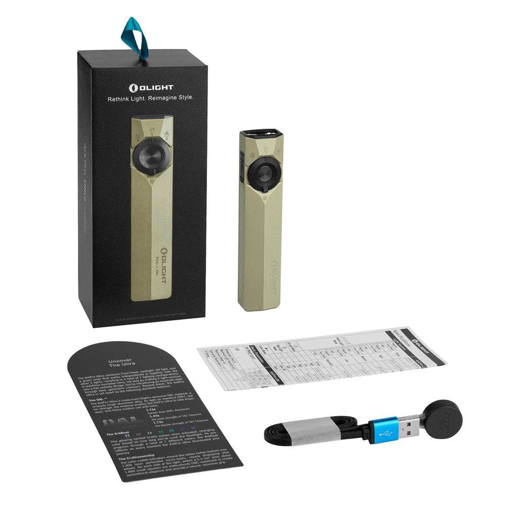 Olight ArkPro Ultra | linterna EDC plana 4 en 1 | 1.700 lm