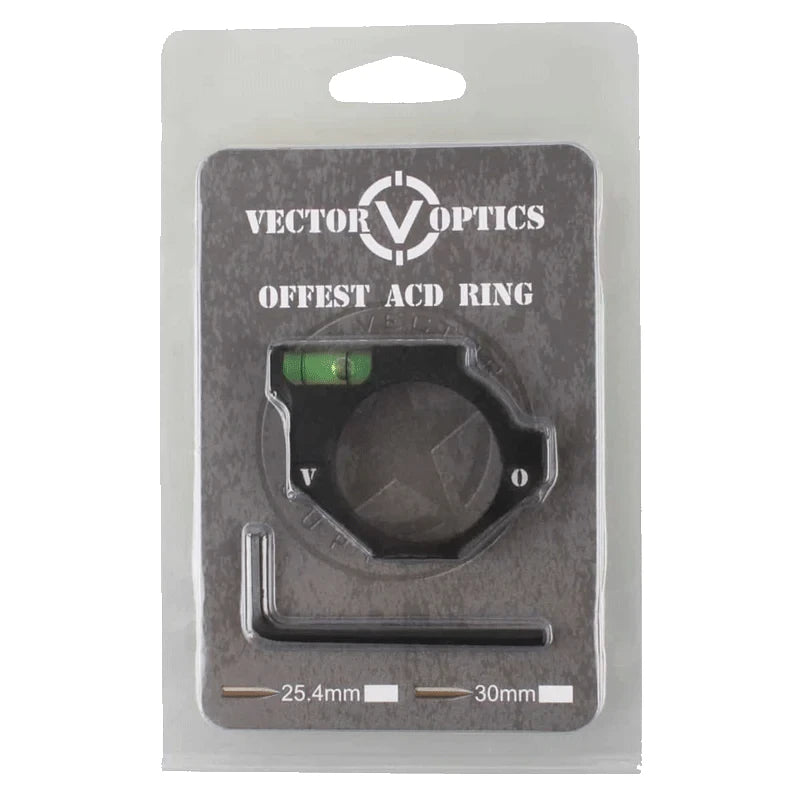 1 inch [25.4 mm] offest bubble level for rifle scope