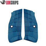CZ 75 P-01, CZ 75 Compact cachas de alu | Gridlok azul