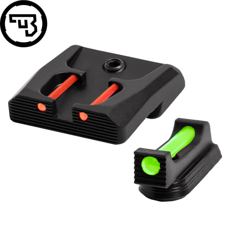CZ P-07, CZ P-09 juego de miras fijas con fibra óptica | tipo B