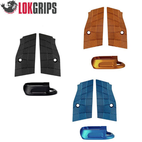 CZ Shadow 2 Compact & Carry cachas cortas de aluminio & embudo de cargador de aluminio | Gridlok