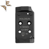 CZ Shadow 2 placa adaptadora Optics Ready | huella Holosun K-series Evo Arms