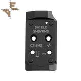 CZ Shadow 2 placa adaptadora Optics Ready | Shield RMSc huella Evo Arms