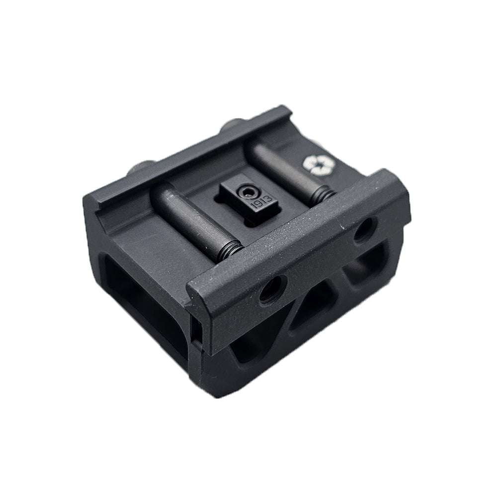 Riel Picatinny montura para mira de punto rojo con elevador [21 mm] | Trijicon RMR huella