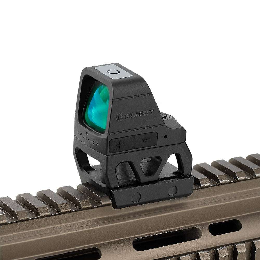 Riel Picatinny montura para mira de punto rojo con elevador [21 mm] | Trijicon RMR huella
