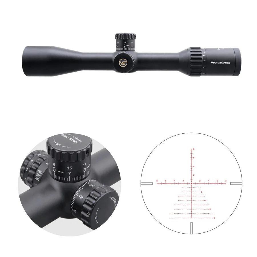 Vector Optics Continental x8 2-16x44 ED Tactical visor de rifle
