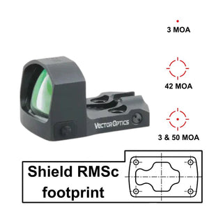 Miras de punto rojo con ajuste directo para CZ Shadow 2 Carry