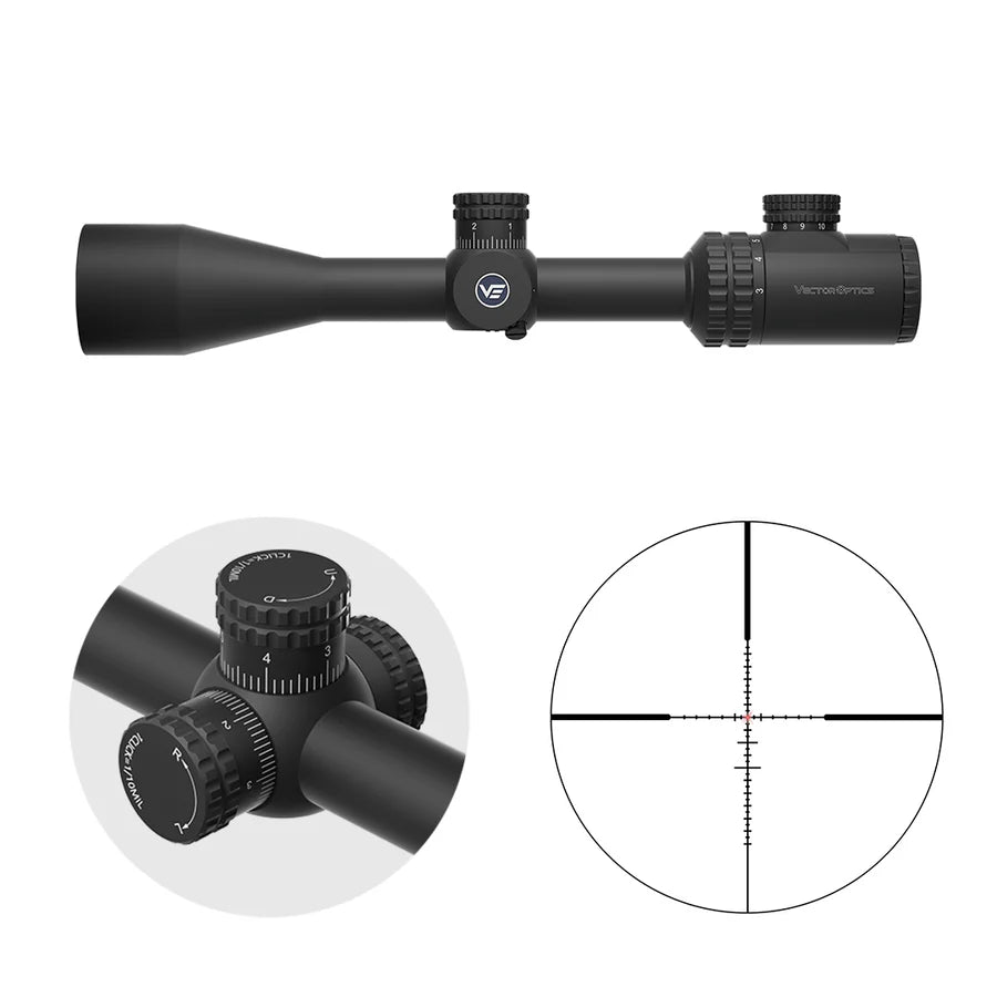 Vector Optics Hugo 3-12x40i retícula de fibra visor