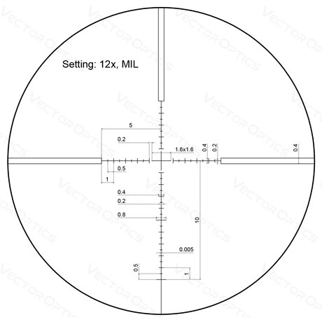 Vector Optics Veyron 3-12x44 SFP compact rifle scope Vector Optics