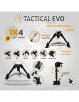 Bípode táctico Combat TK4 6,5-9"