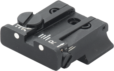 CZ 75B CZ P-01 CZ 75 SP-01 alza ajustable | puntos blancos