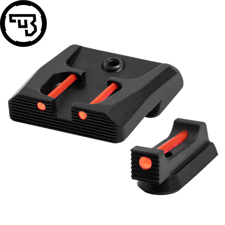 CZ P-07, CZ P-09 juego de miras fijas con fibra óptica | tipo B