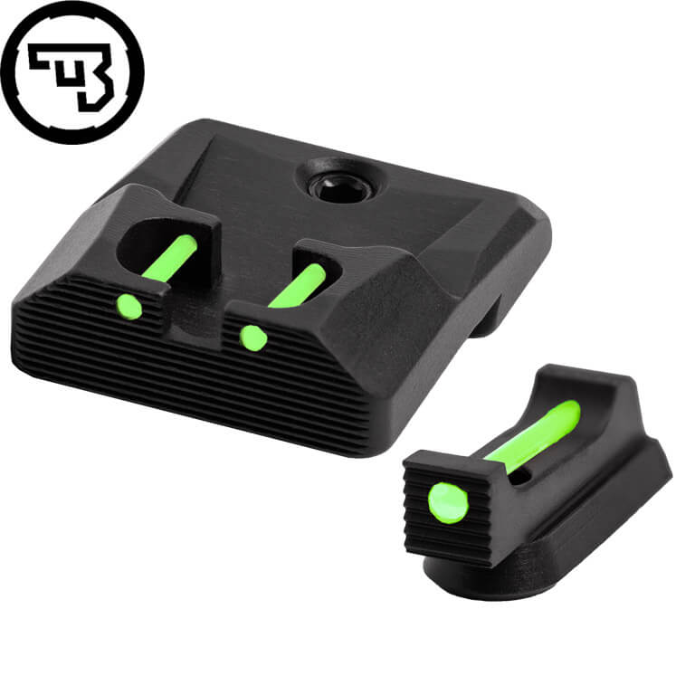 CZ P-10 fixed sight set with fiber optics | type B