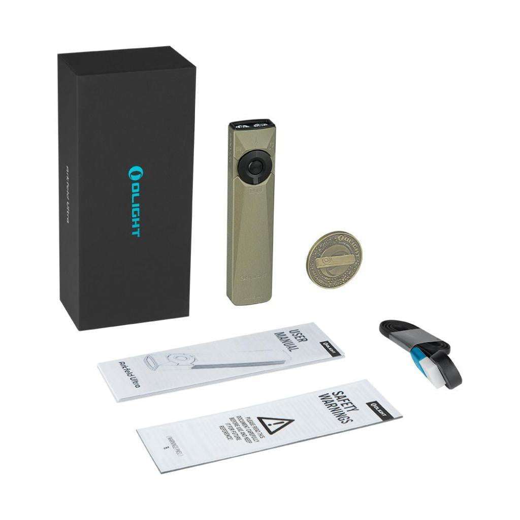 Olight Arkfeld Ultra | linterna EDC plana 3 en 1 | 1.400 lm