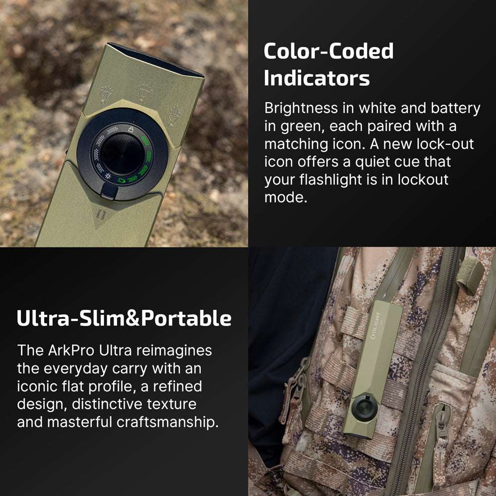 Olight ArkPro Ultra | linterna EDC plana 4 en 1 | 1.700 lm