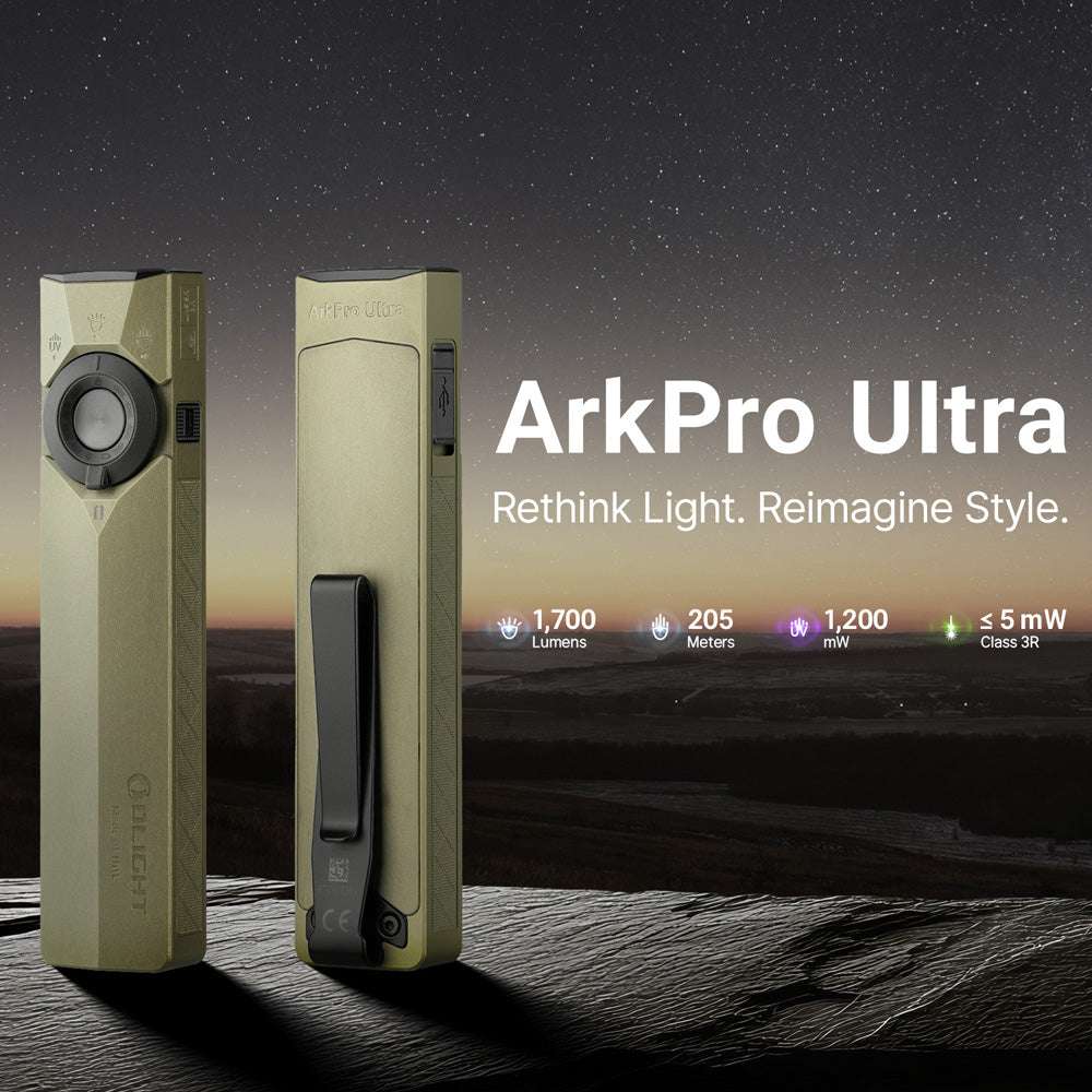 Olight ArkPro Ultra | linterna EDC plana 4 en 1 | 1.700 lm