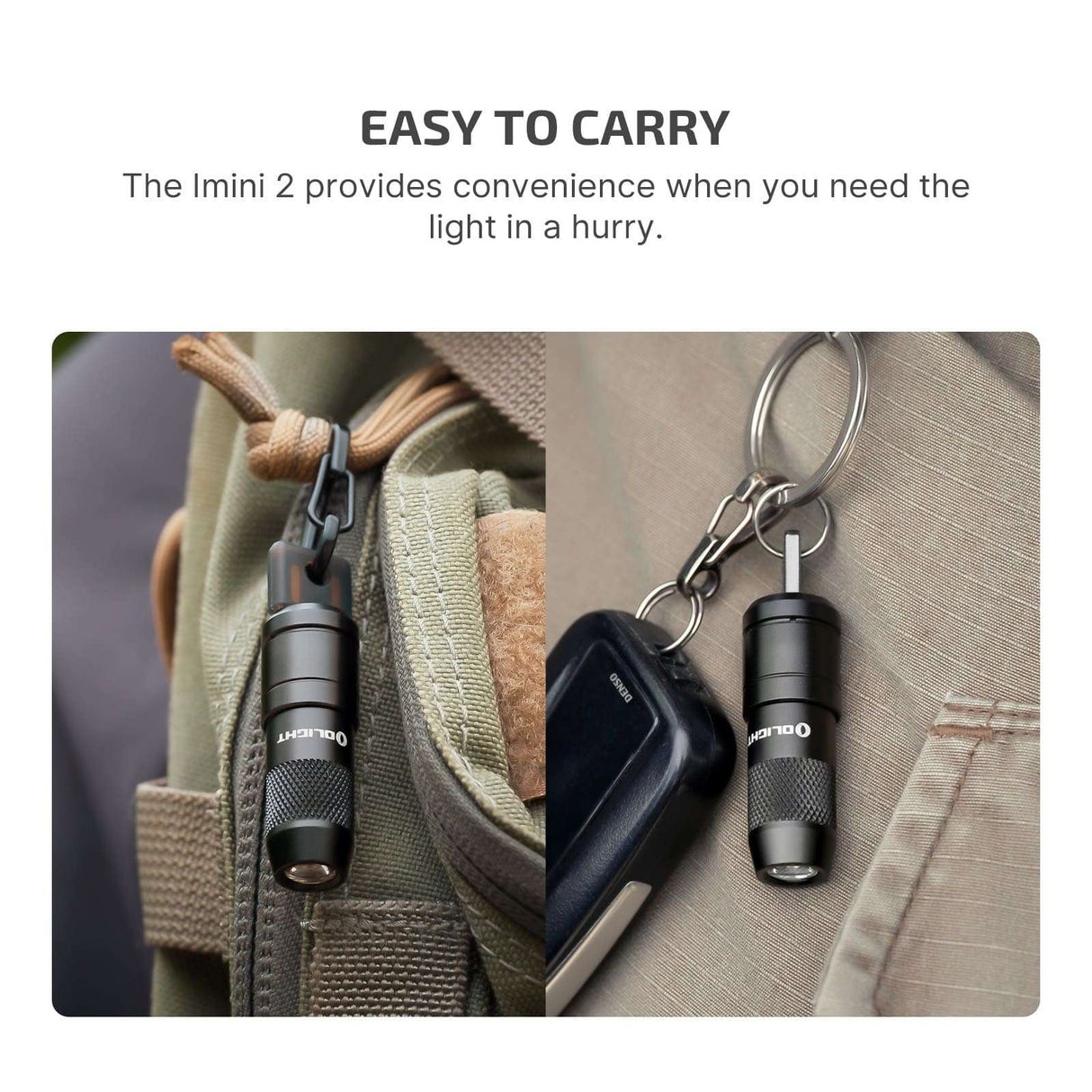 Olight imini 2 | mini linterna recargable de llavero | 50 lm