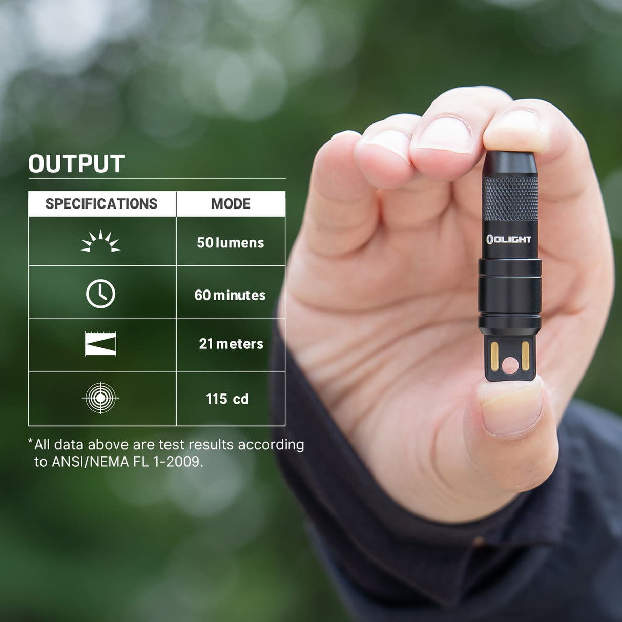 Olight imini 2 | mini linterna recargable de llavero | 50 lm