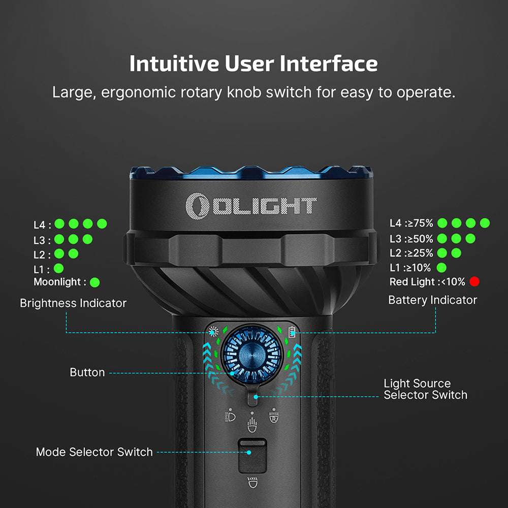 Olight Marauder 2 Mini | potente linterna recargable | 10.000 lm