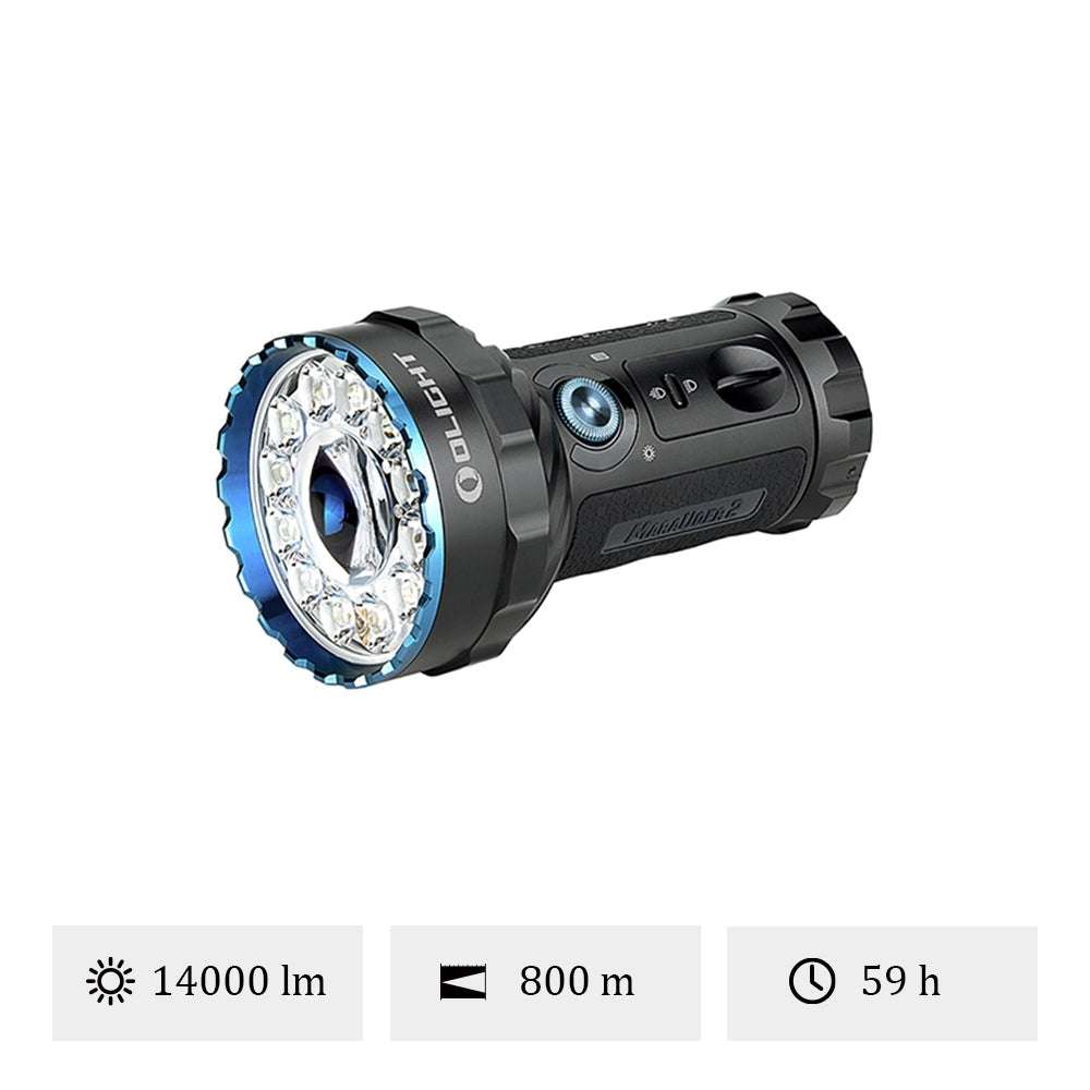 Olight Marauder 2 | linterna recargable ultrapoderosa | 14.000 lm