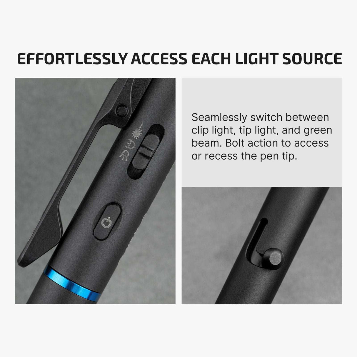 Olight O'Pen 3 | linterna tipo bolígrafo multifuncional | 120 lm + láser verde