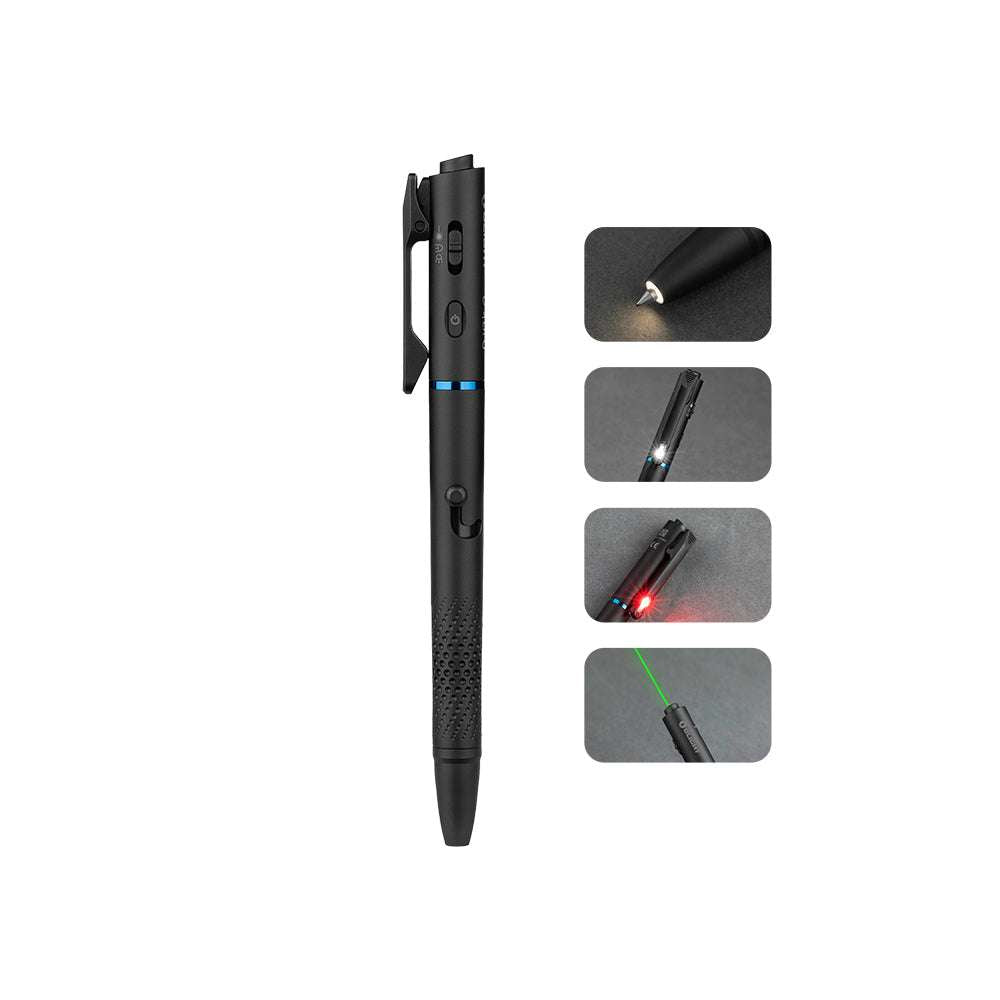 Olight O'Pen 3 | linterna tipo bolígrafo multifuncional | 120 lm + láser verde