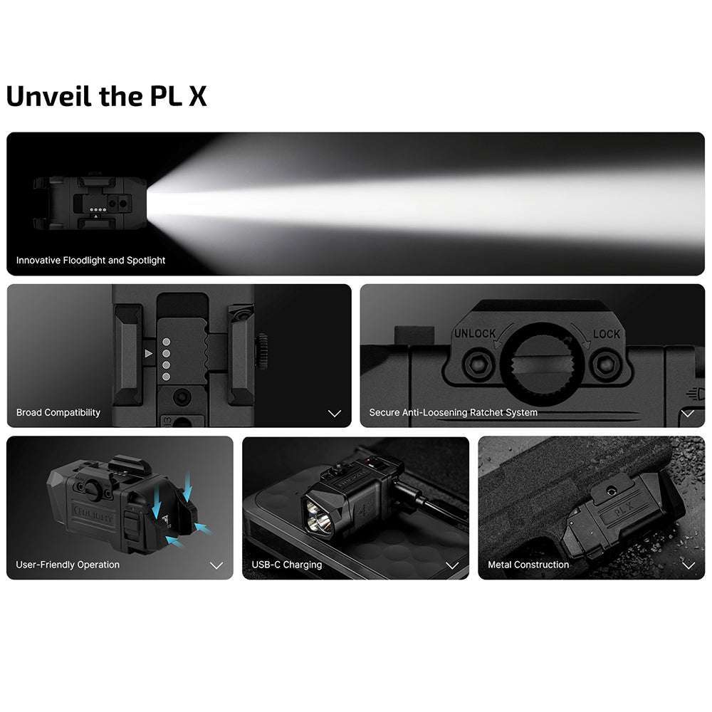 Olight PL X | linterna para pistola | 1.200 lm