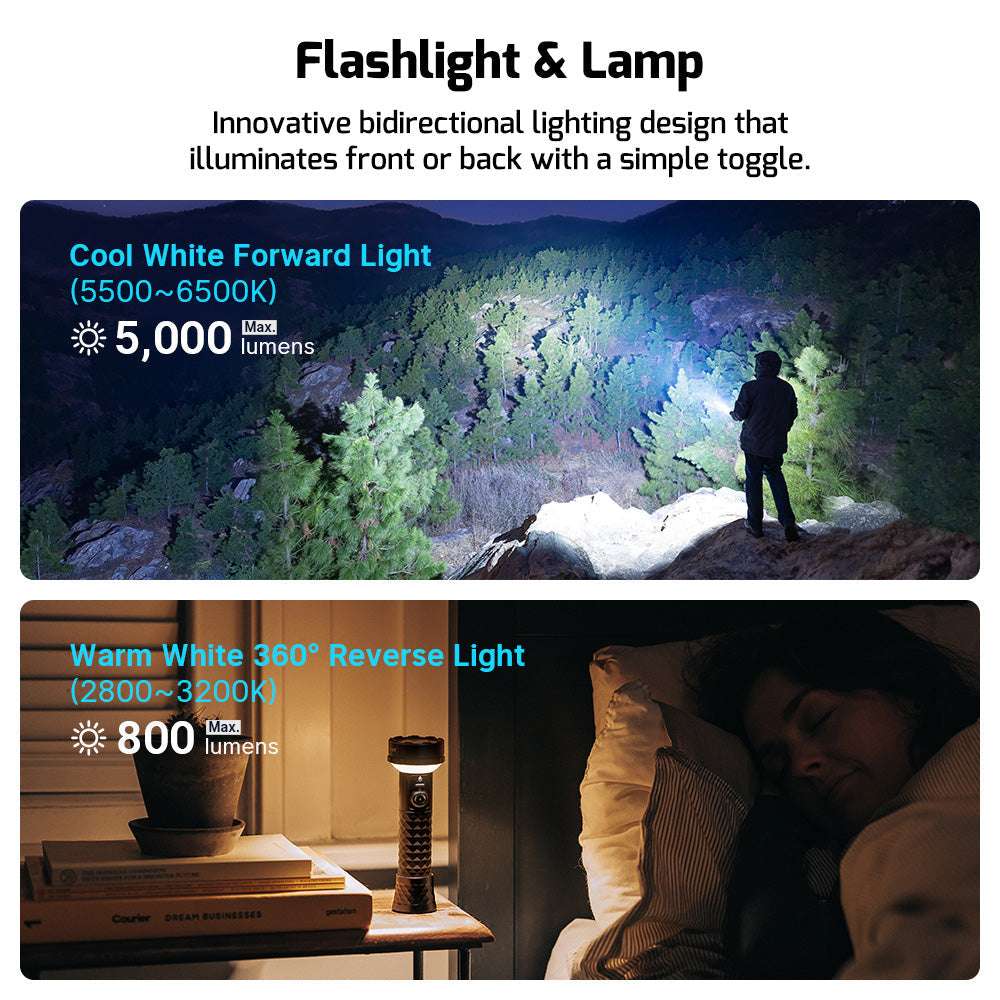 Olight Prowess | linterna con iluminación bidireccional | 5.000 lm