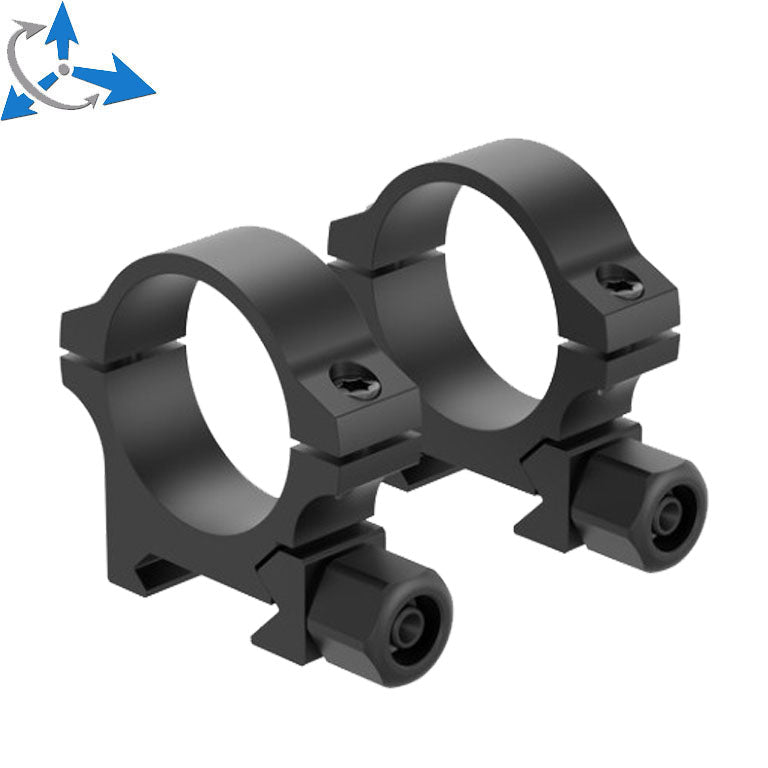 Anillas de visor de 30mm | base de riel Picatinny con tuerca de tornillo JK-N